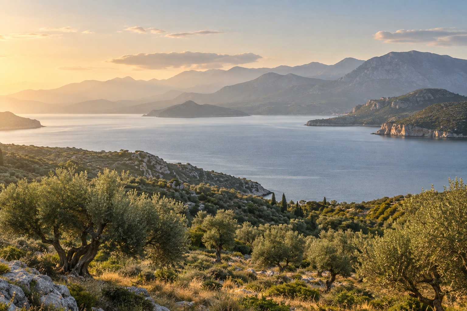 Mediterranean landscape and architecture