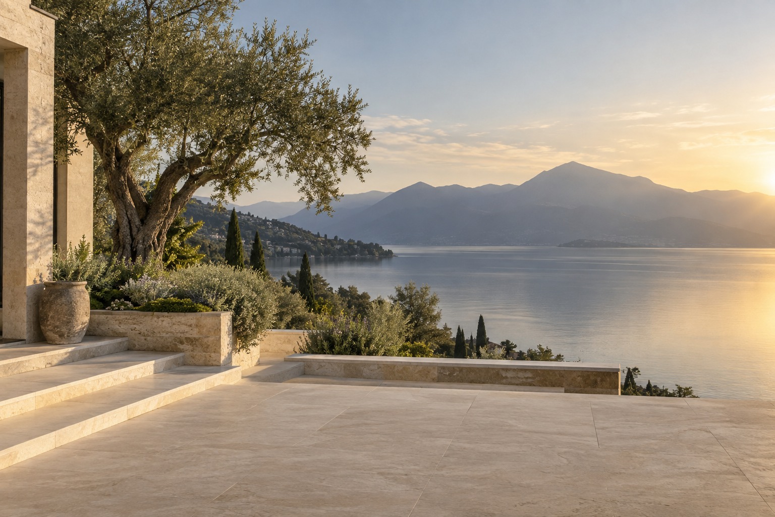 Mediterranean landscape and architecture